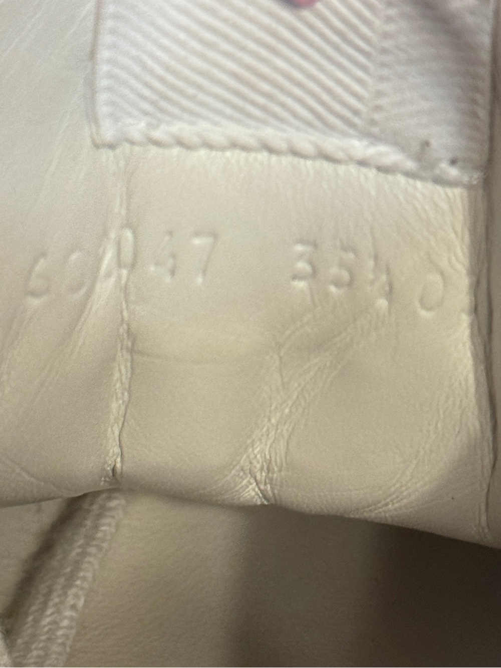 Gucci Cream Leather Sneaker - Picture 8 of 9